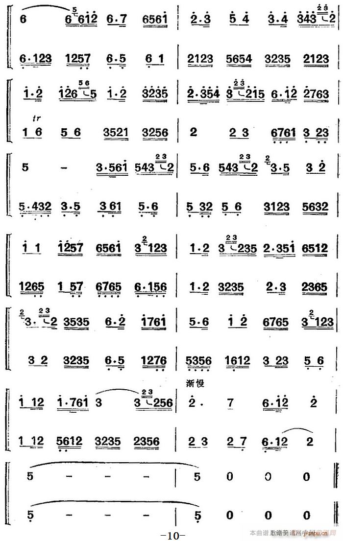 江南丝竹乐曲 慢六板（二胡 箫）