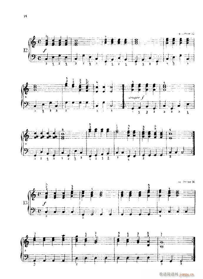 车尔尼手风琴练习曲集