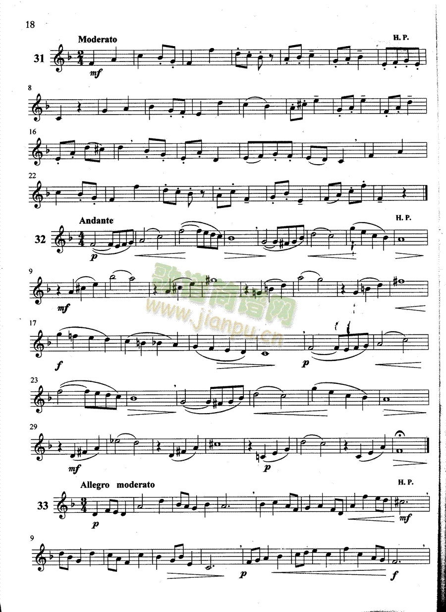 萨克斯管练习曲第100—018页