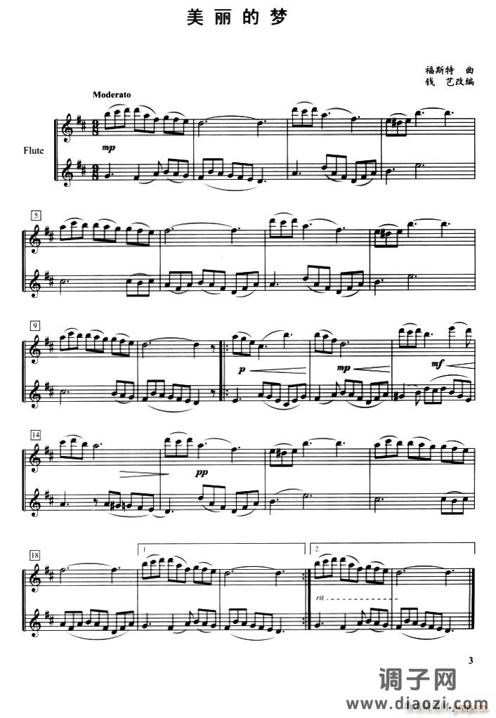 美丽的梦（二重奏）