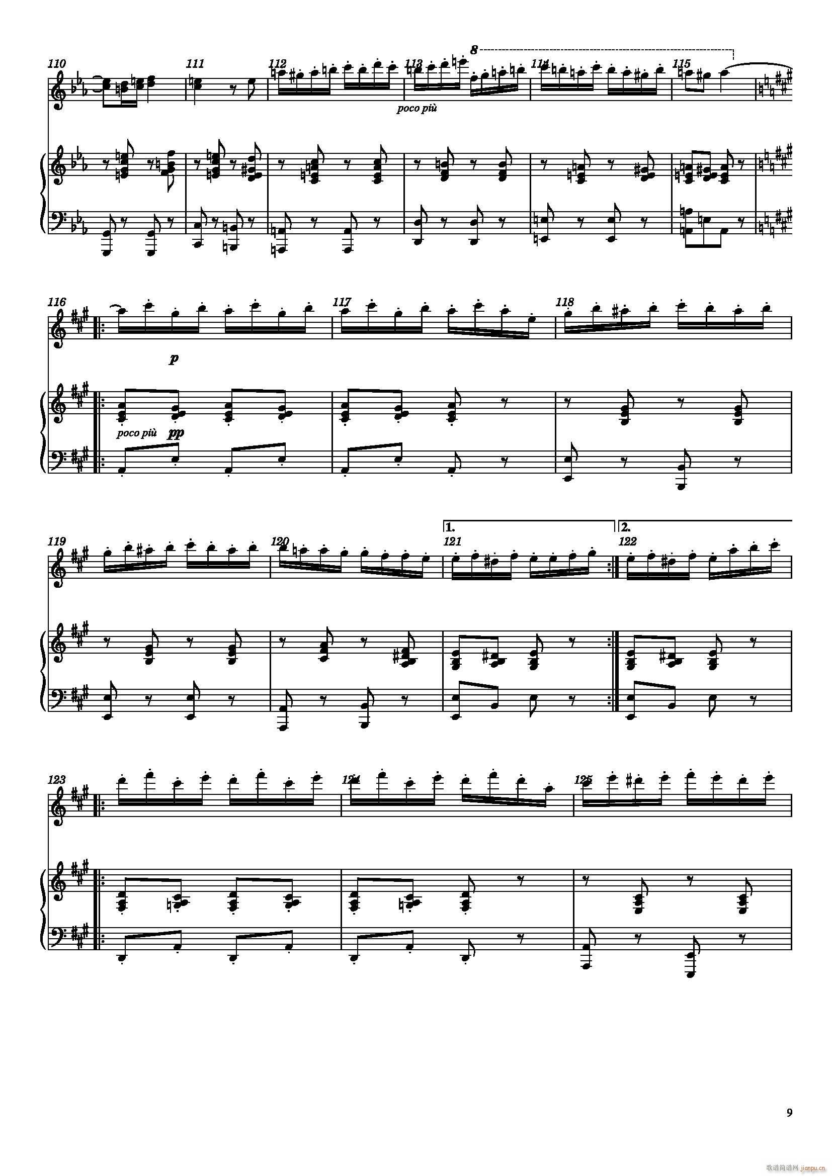 萨拉萨蒂 流浪者之歌（小提琴、钢琴）