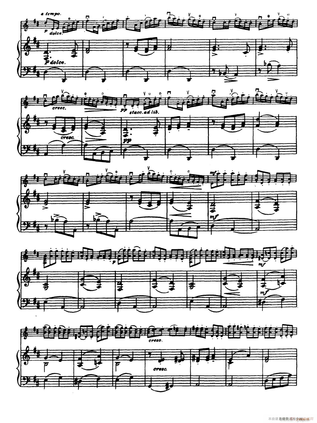 D大调学生协奏曲（塞茨作品第14号）