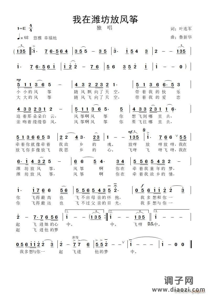 我在潍坊放风筝