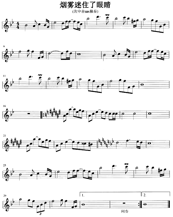 烟雾迷住了眼睛