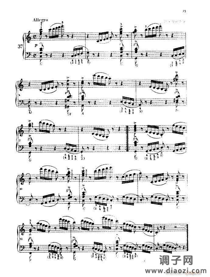 车尔尼手风琴练习曲集