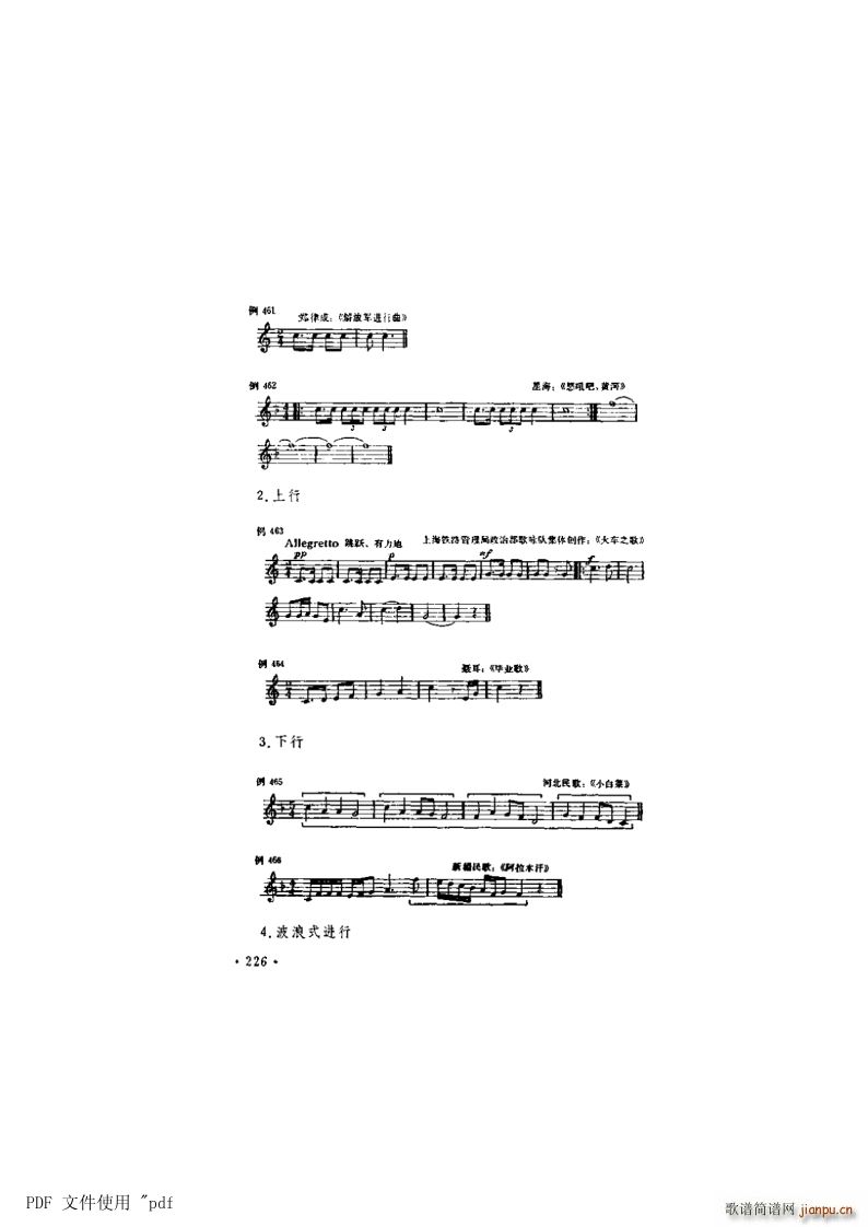 其他 第15章-旋律 第3节第226页-旋律进行的方向和高潮
