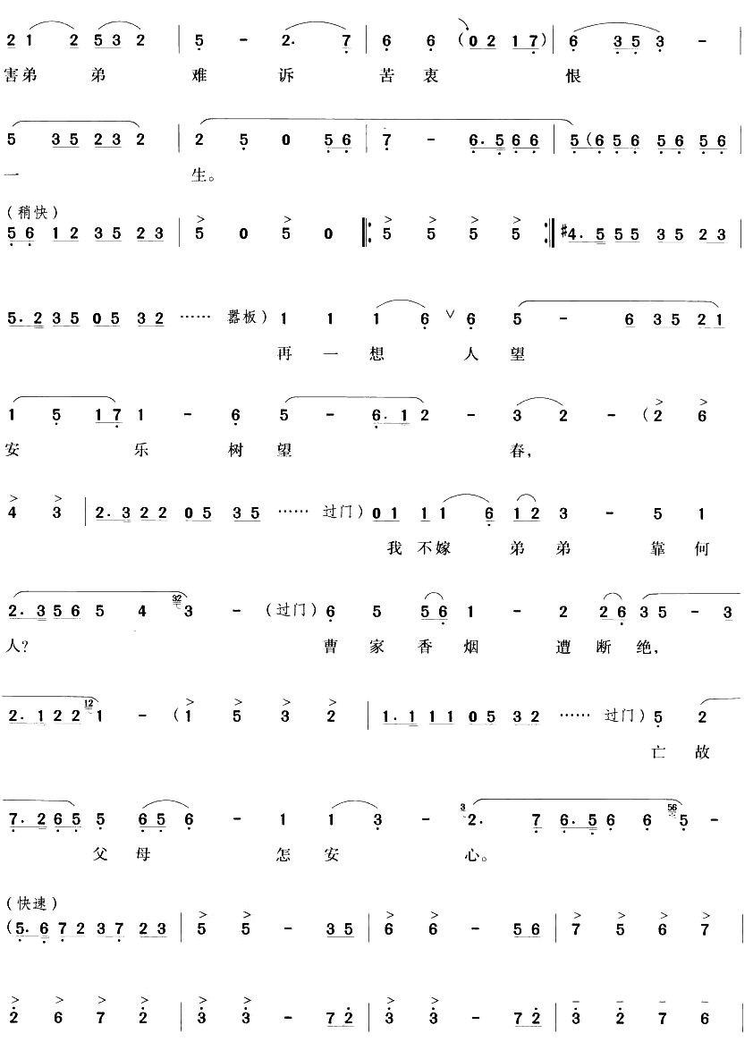 面对菱花吃一惊（越剧唱段)