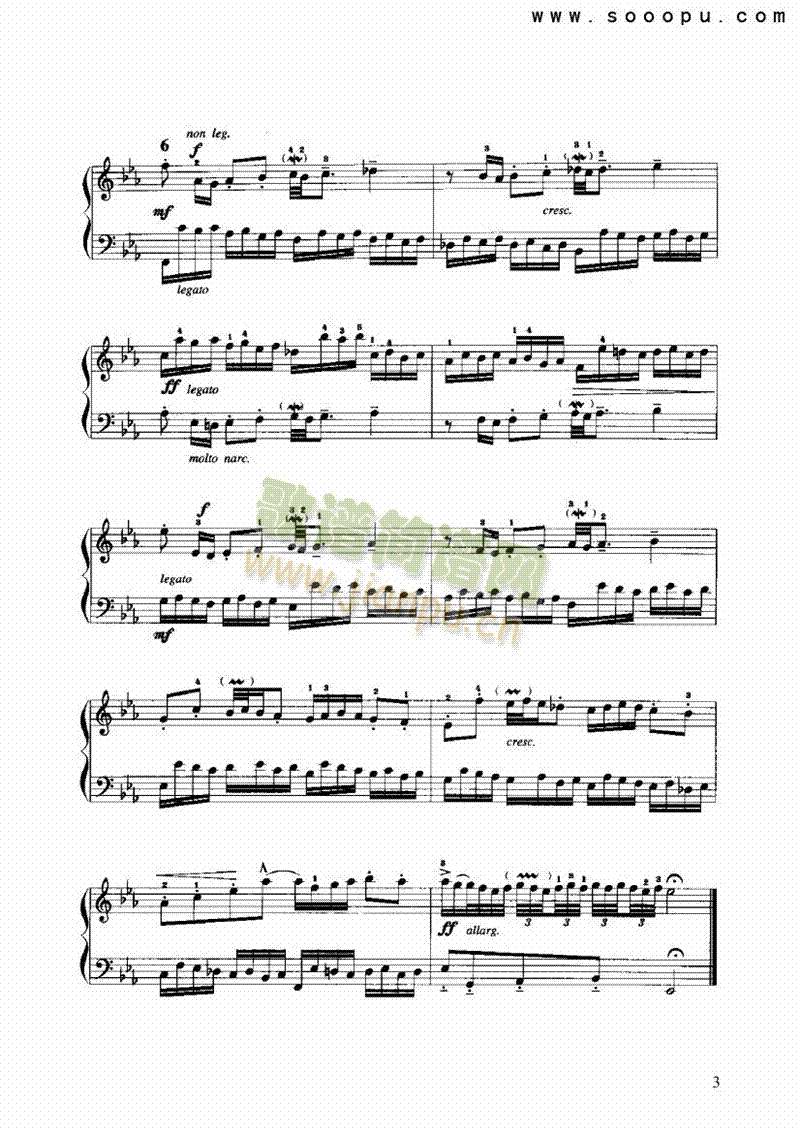 bE小调二部创意曲 键盘类 手风琴