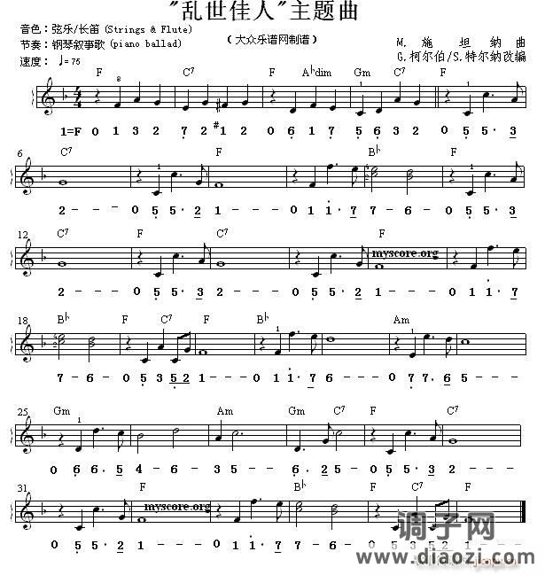 乱世佳人 主题曲