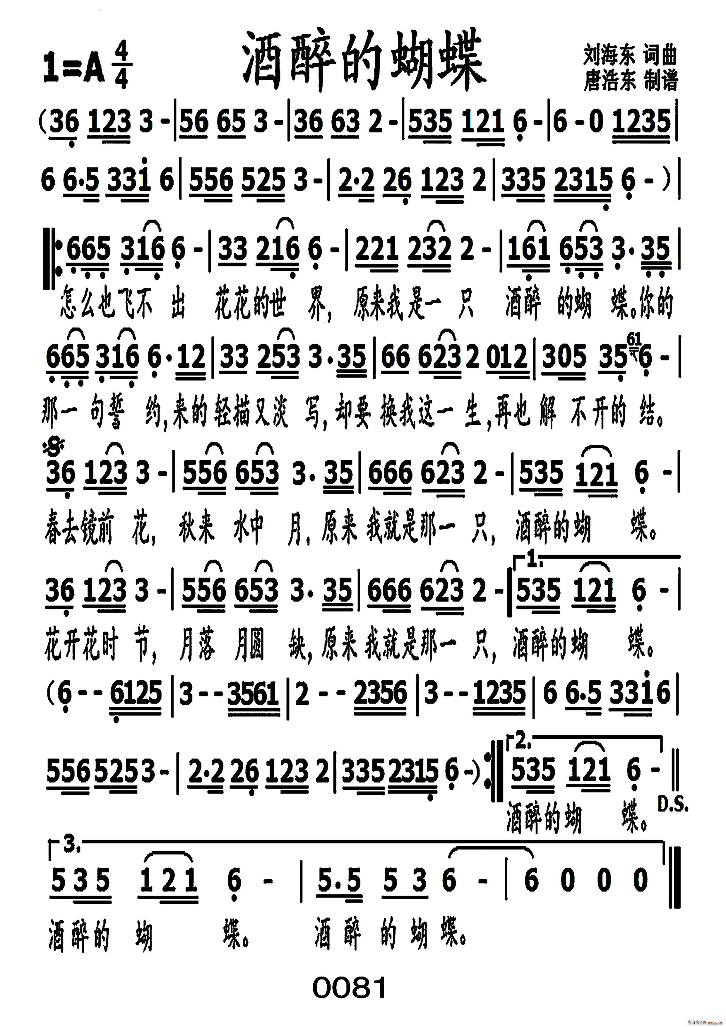 醉酒的蝴蝶编号-021