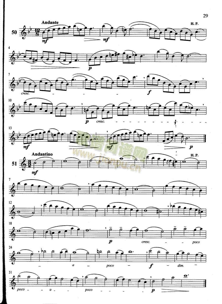 萨克斯管练习曲第100—029页