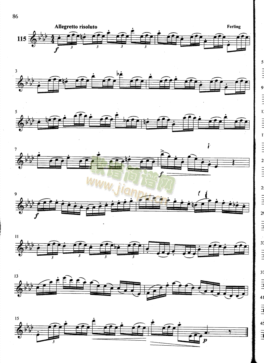 萨克斯管练习曲第100—086页