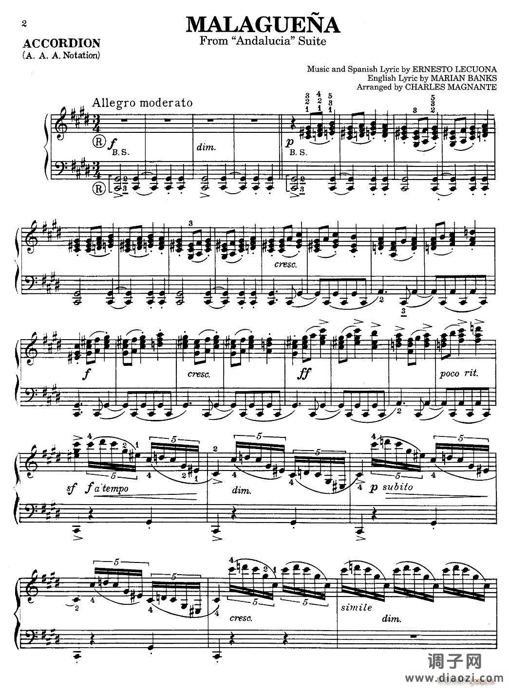 Malaguena（马拉加舞曲）