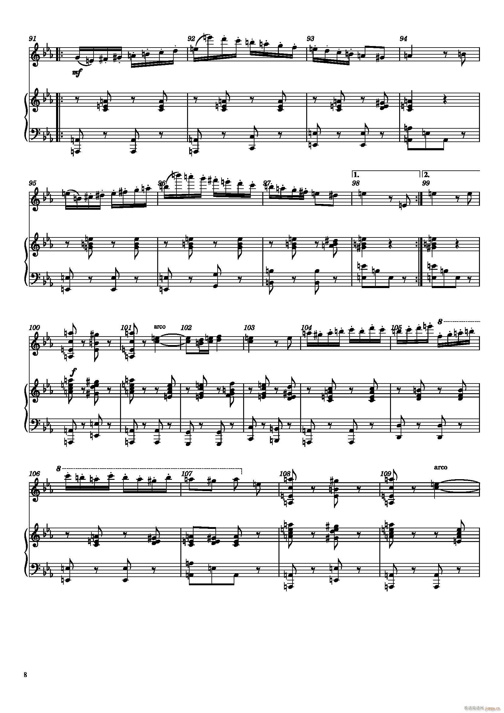 萨拉萨蒂 流浪者之歌（小提琴、钢琴）