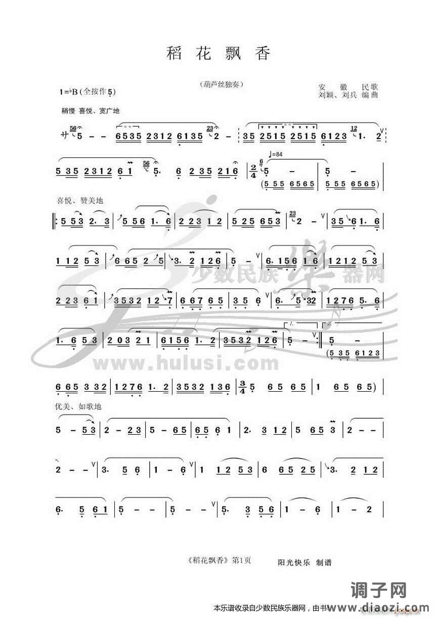 《稻花飘香》葫芦丝