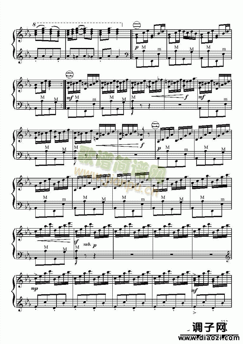 十级乐曲《拉什布哈》 键盘类 手风琴