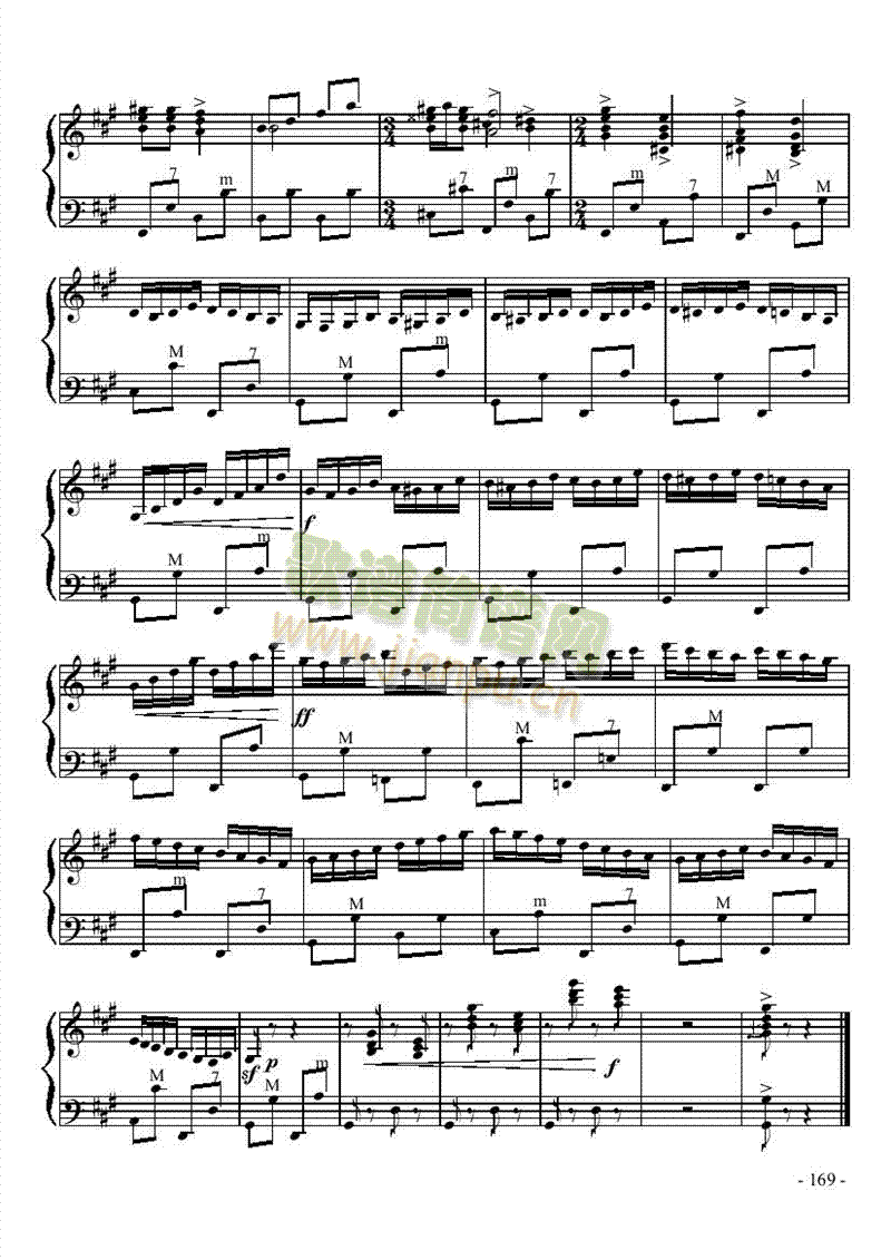 七级乐曲《俄罗斯之舞》 键盘类 手风琴