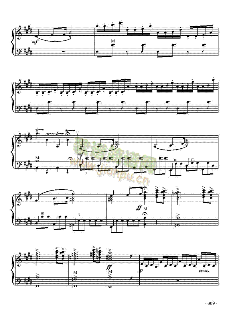 十级乐曲《诺恩吉亚幻想曲》 键盘类 手风琴