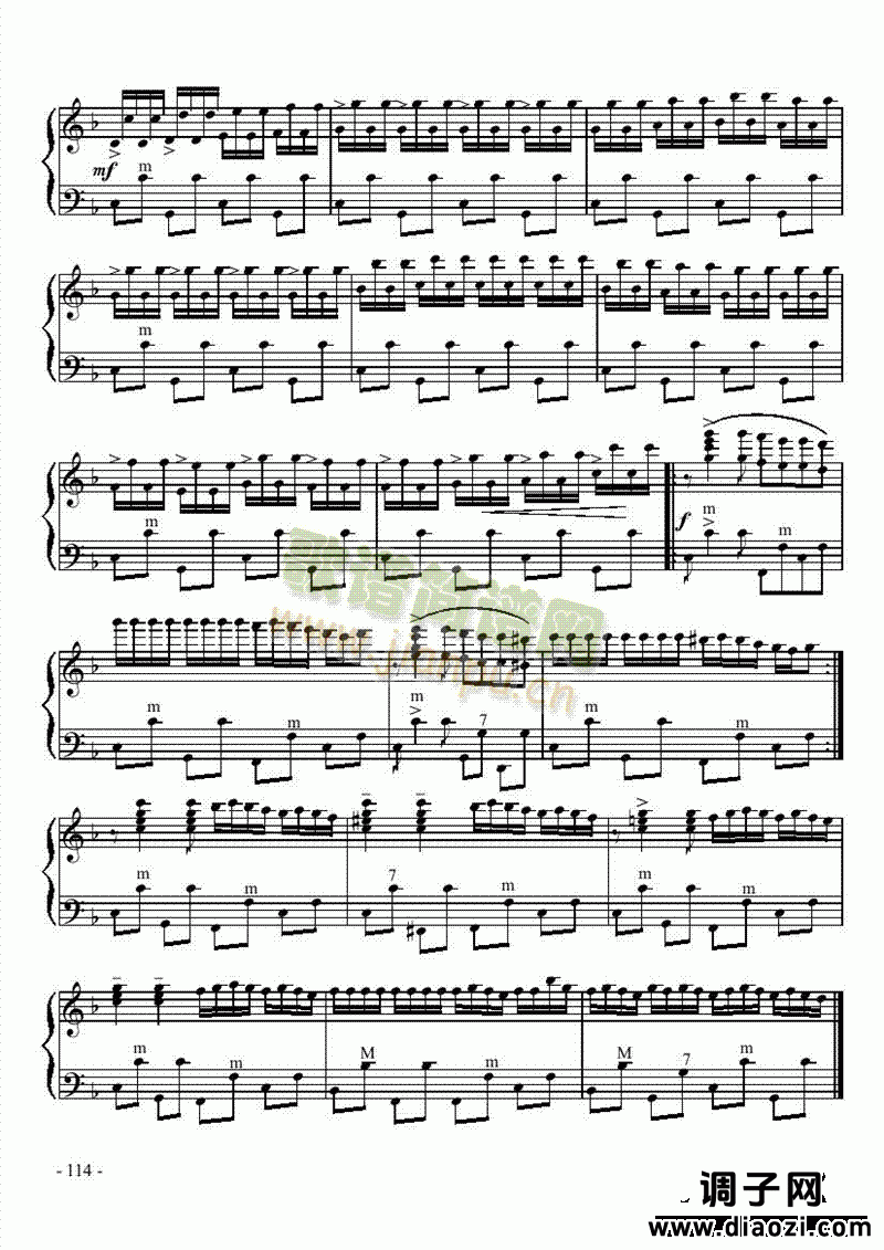 六级乐曲《吐鲁番的葡萄熟了》 键盘类 手风琴