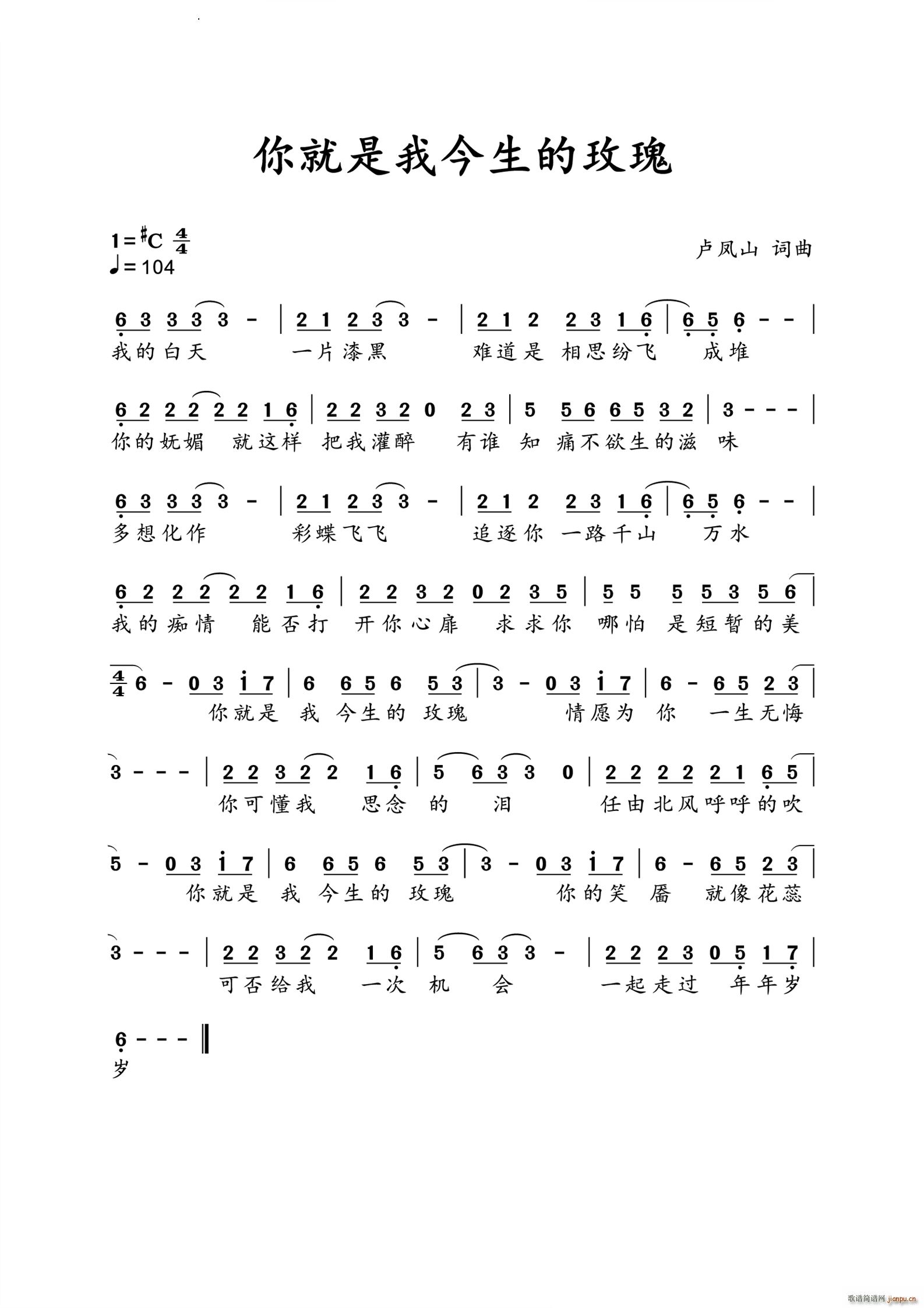 你就是我今生的玫瑰