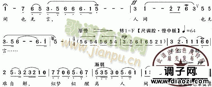 抬头问苍天(《祥林嫂》唱段)