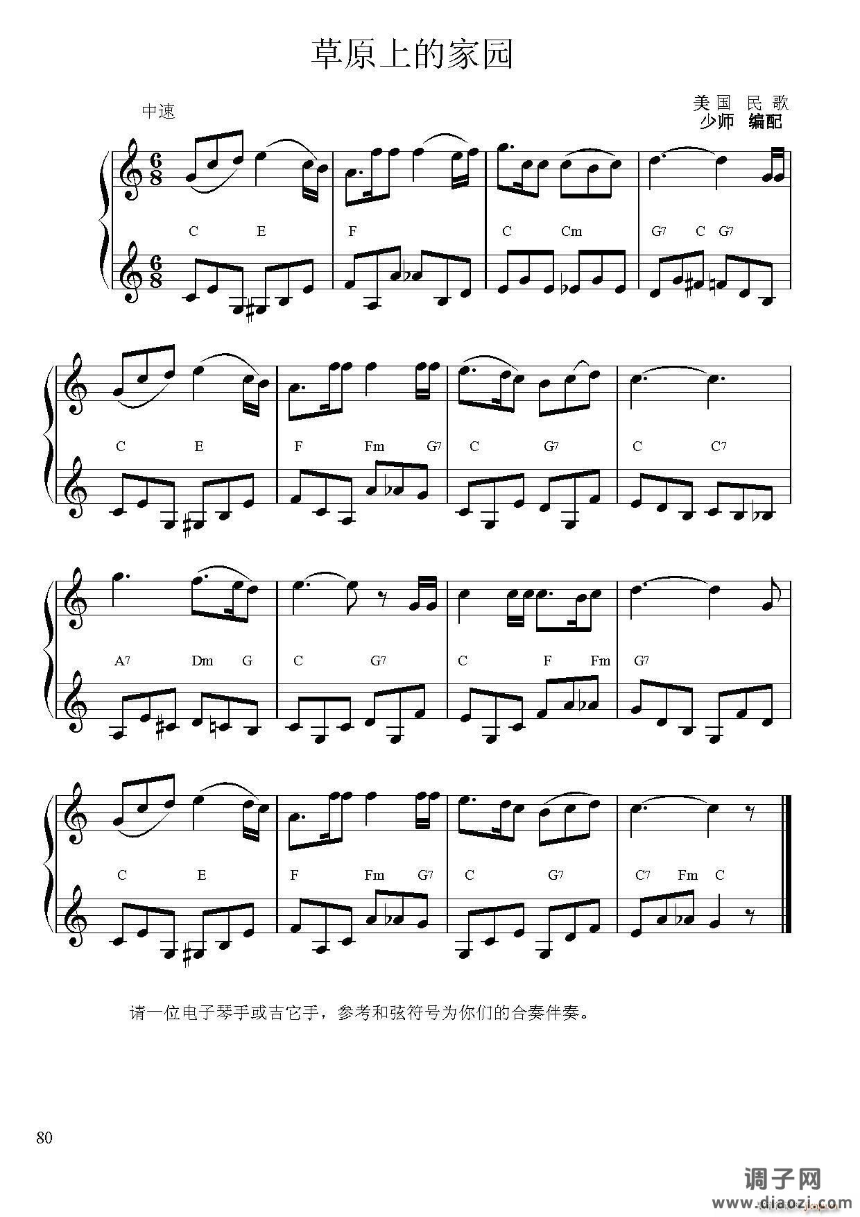 草原上的家园（小提琴二重奏（与吉它））