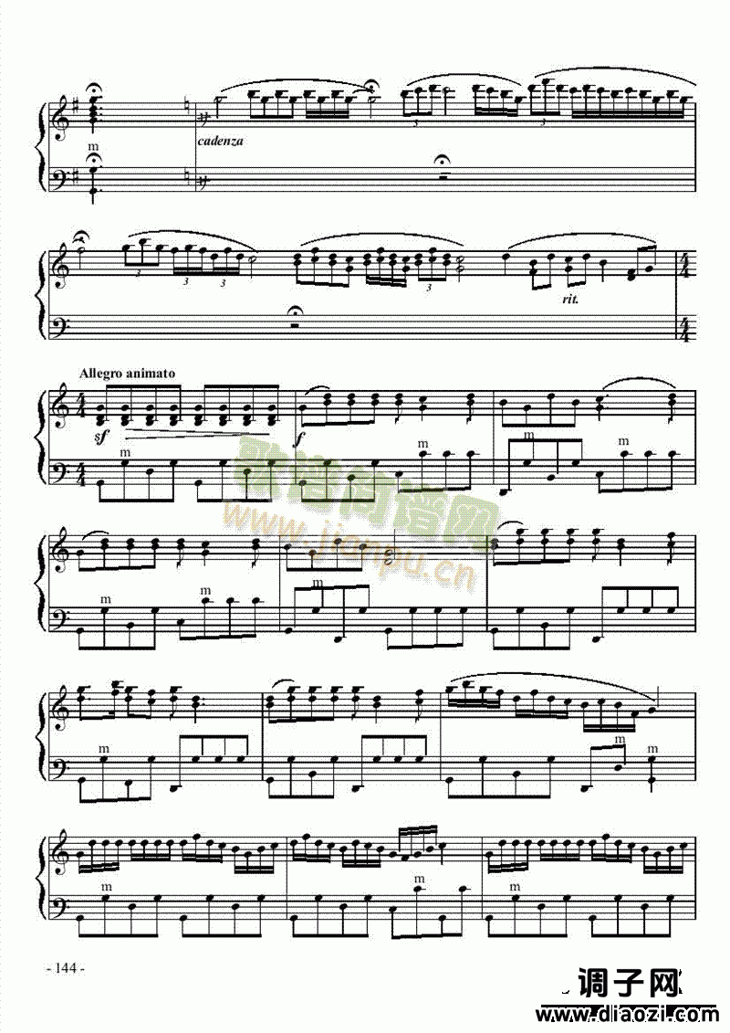 七级乐曲《春到凉山》 键盘类 手风琴