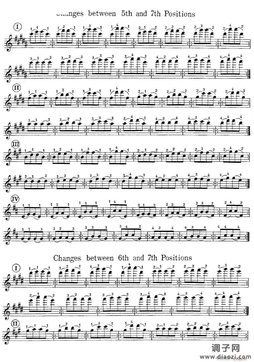 小提琴换把练习曲（第二部分）