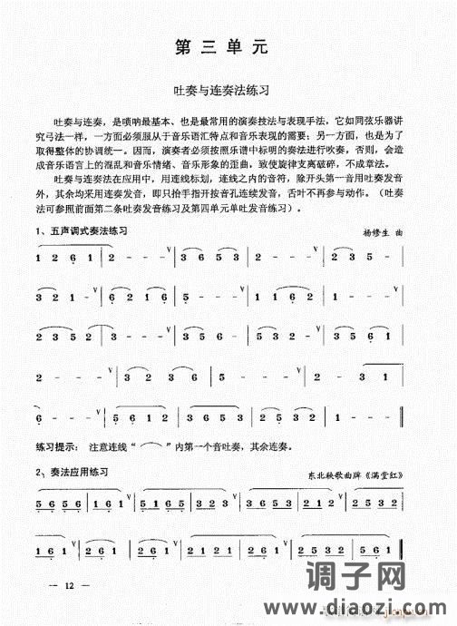 简捷实用唢呐教程  （上册）目录1-20