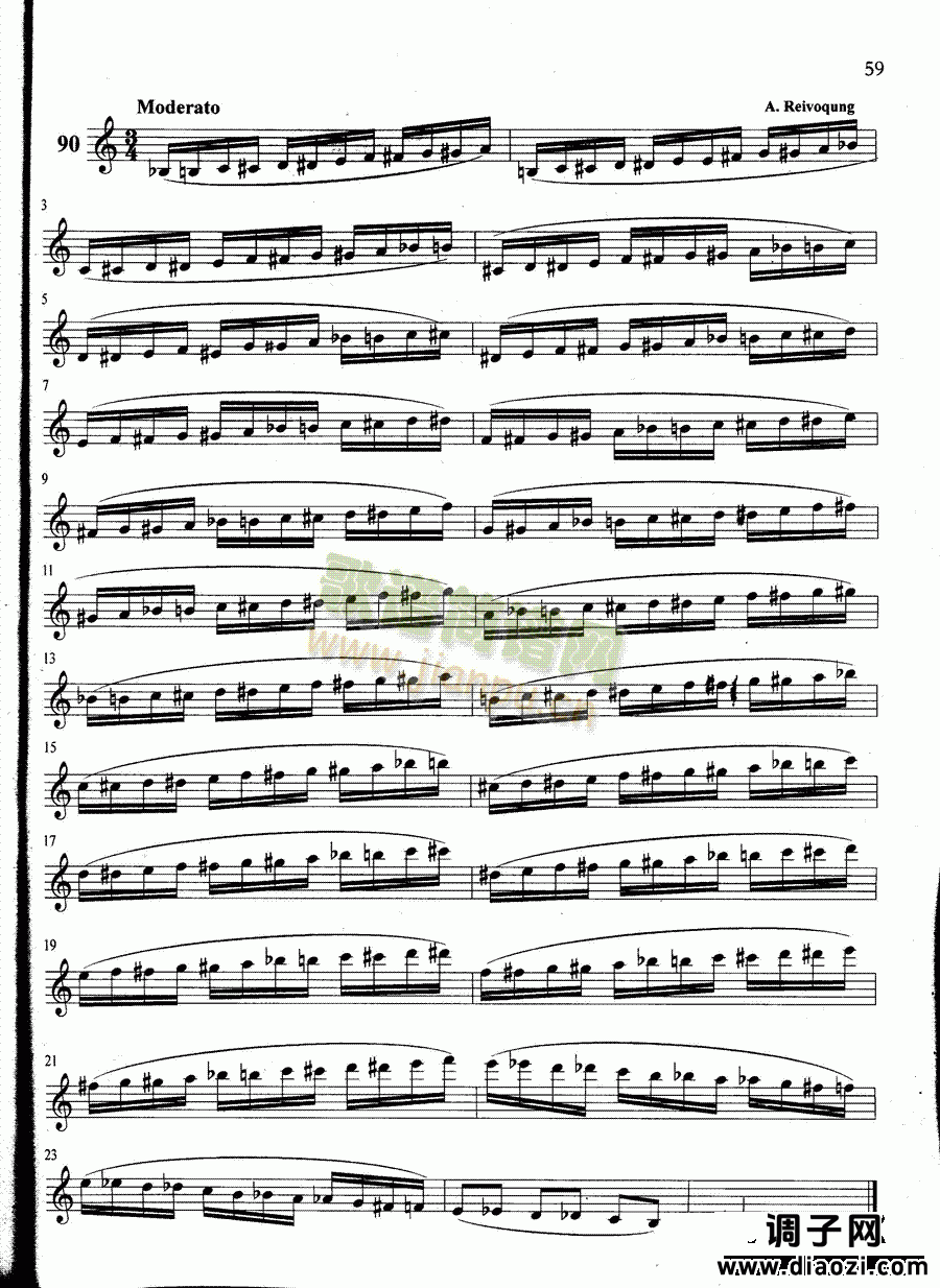 萨克斯管练习曲第100—059页