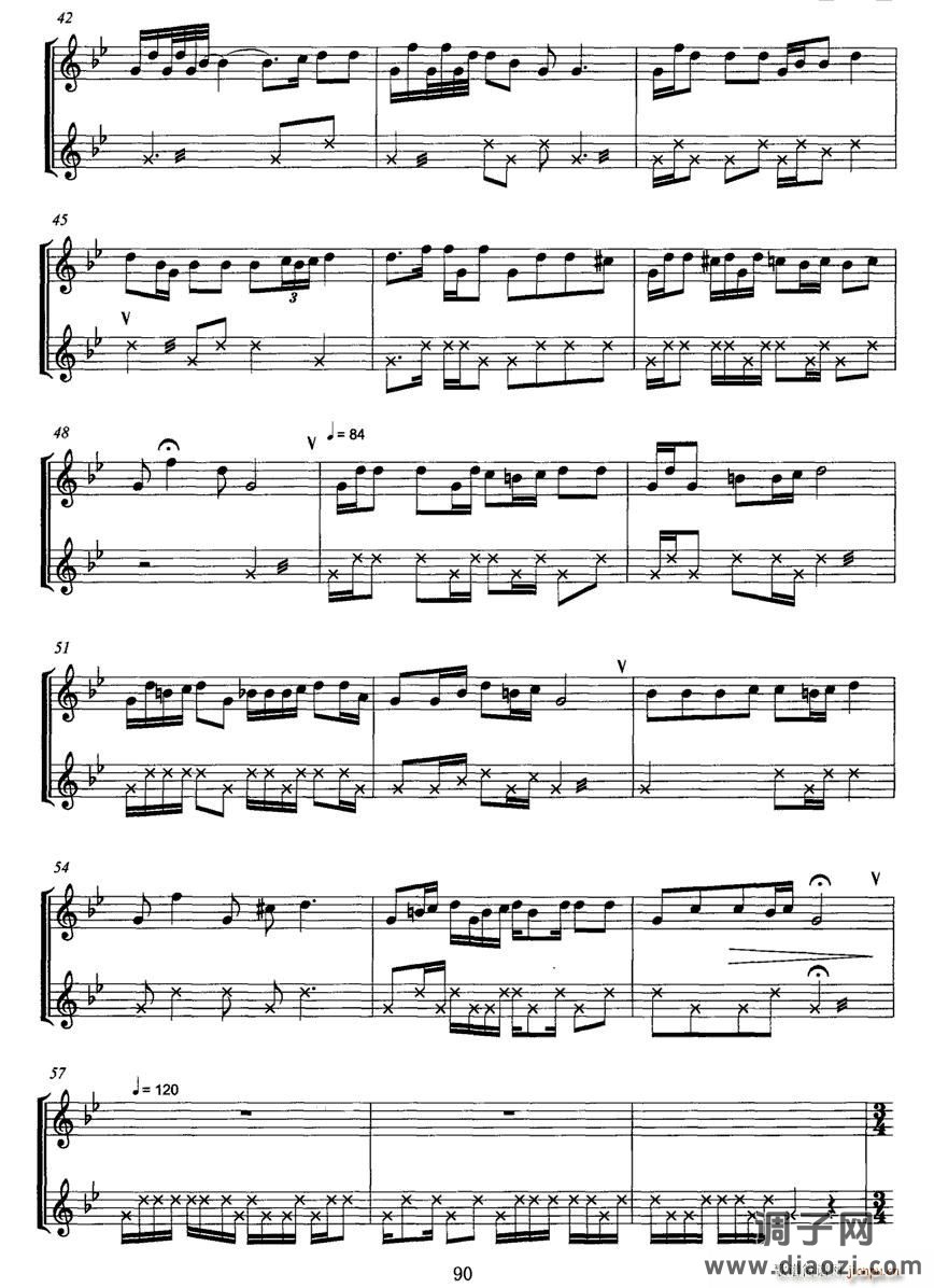 湘谣（葫芦丝+低音鼓、五线谱）