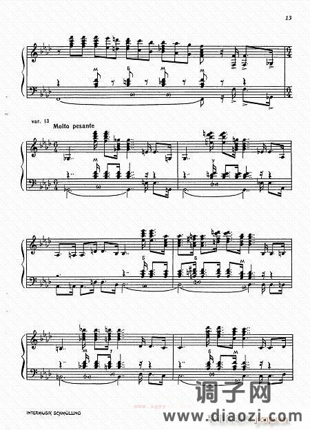 帕萨卡里亚 柴金曲7-13-手风琴