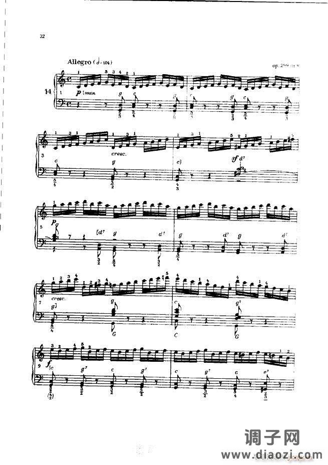 车尔尼手风琴练习曲集 Ⅲ