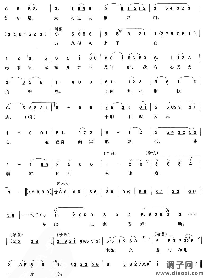 遥望南天倍伤神（越剧唱段)