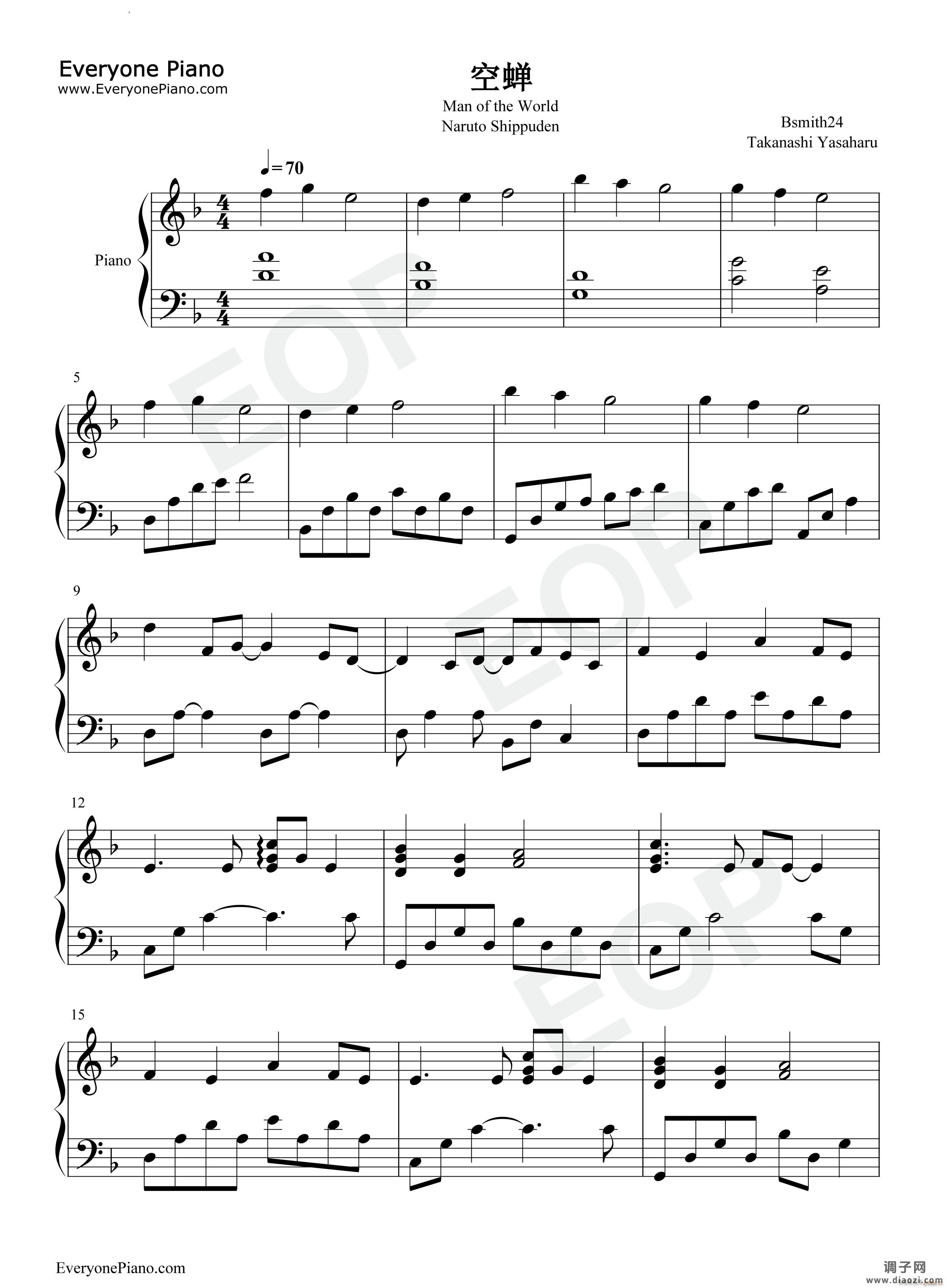 空蝉Man of the World火影忍者疾风传OST