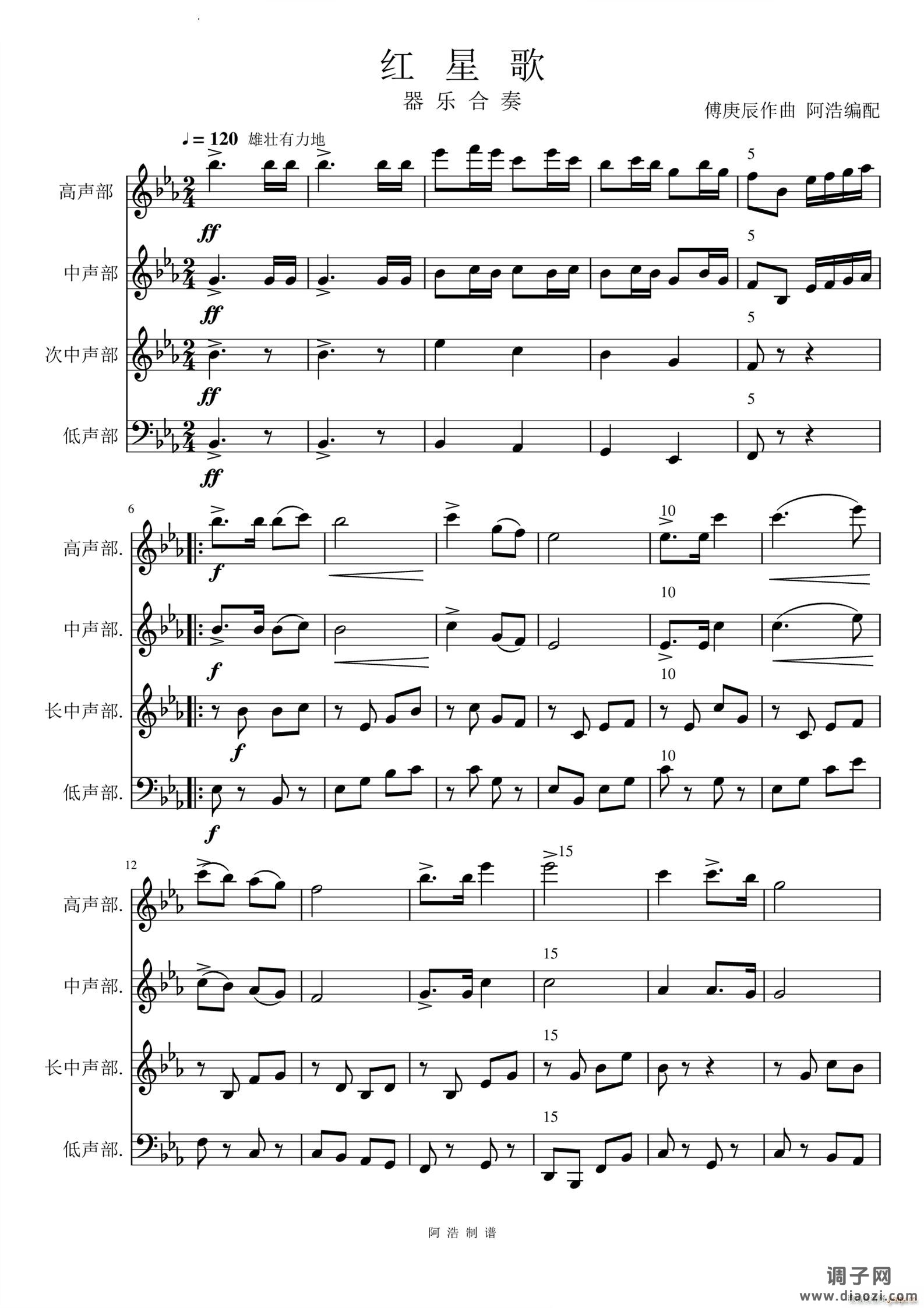 红星歌器乐合奏