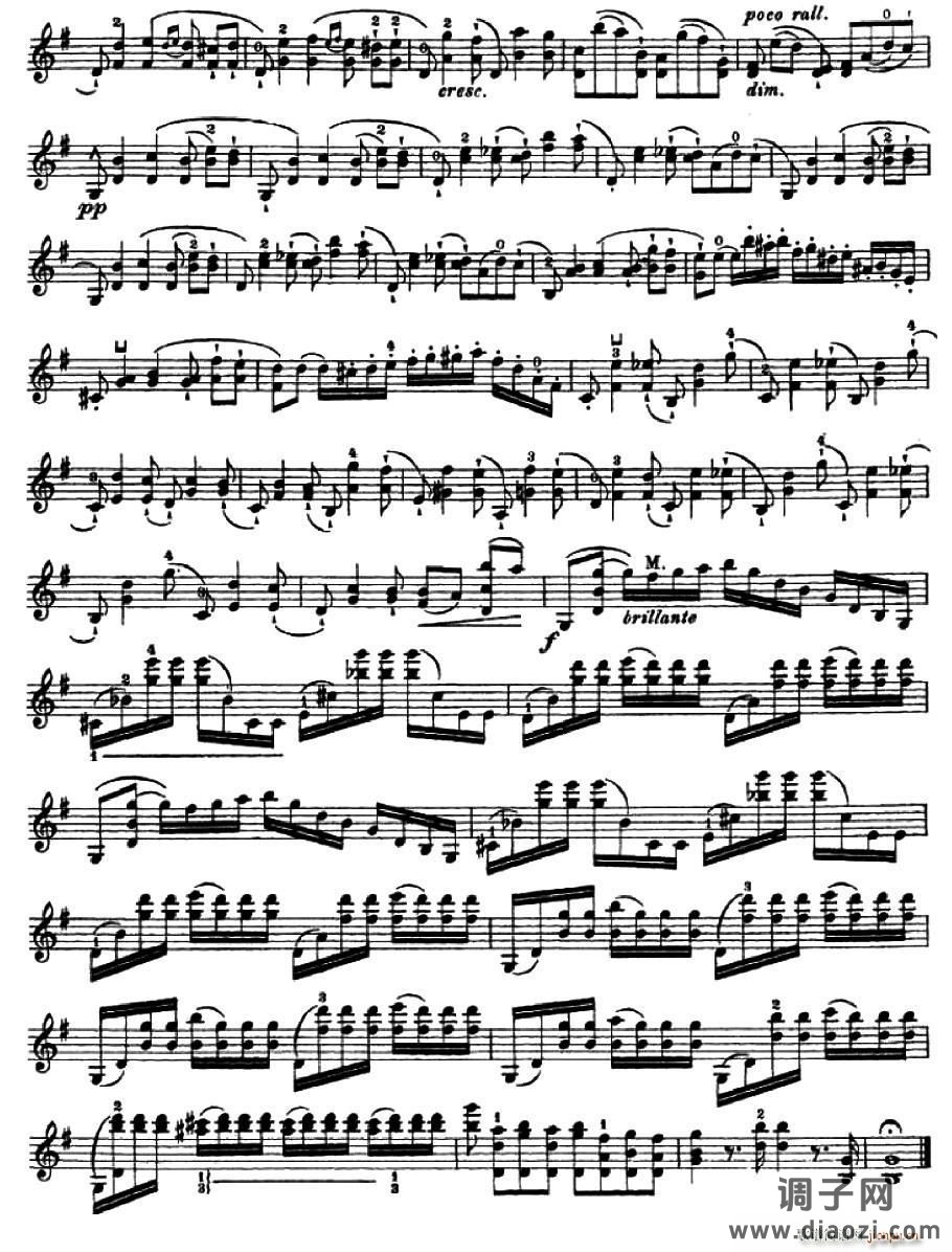 让 德尔菲 阿拉尔-12首小提琴隨想练习曲之22