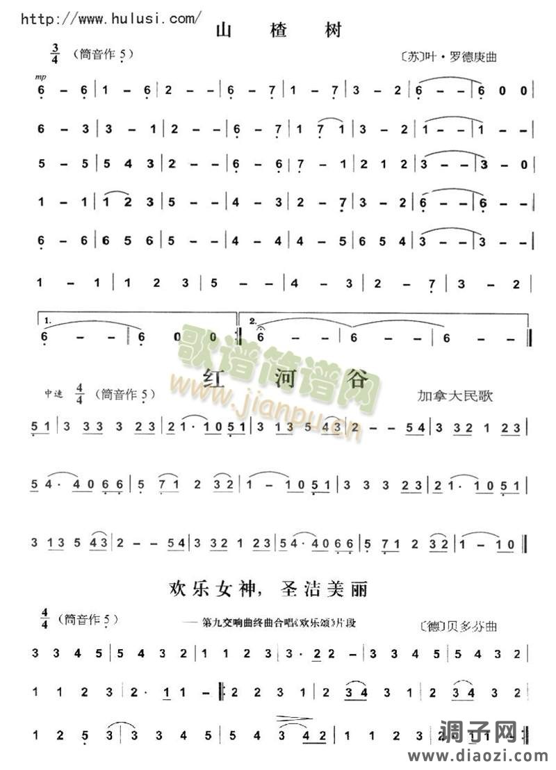 山楂树,红河谷,欢乐颂