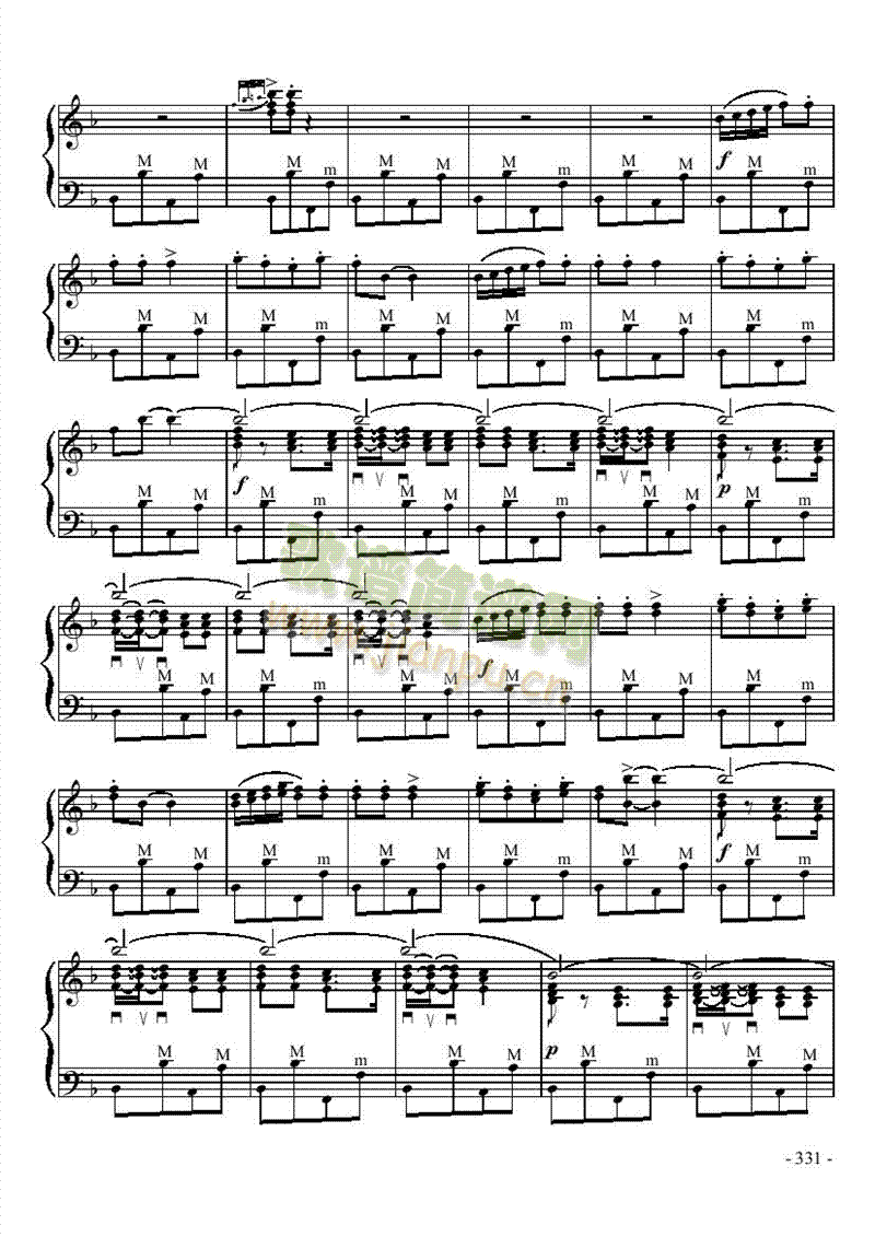 十级乐曲《拉什布哈》 键盘类 手风琴