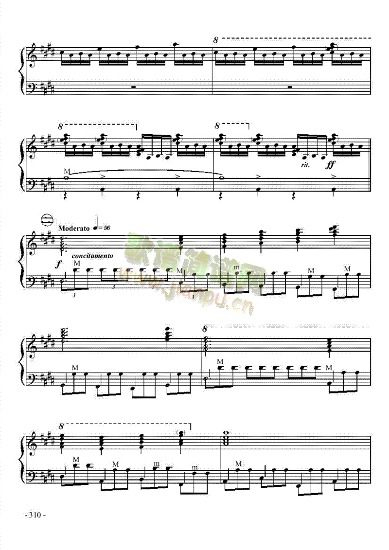 十级乐曲《诺恩吉亚幻想曲》 键盘类 手风琴