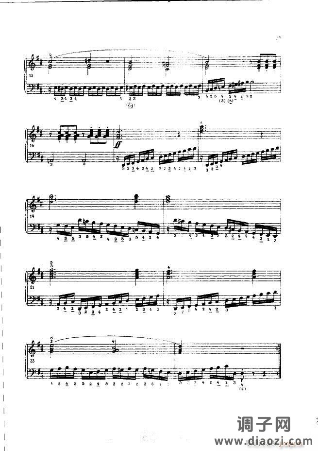 车尔尼手风琴练习曲集 Ⅲ