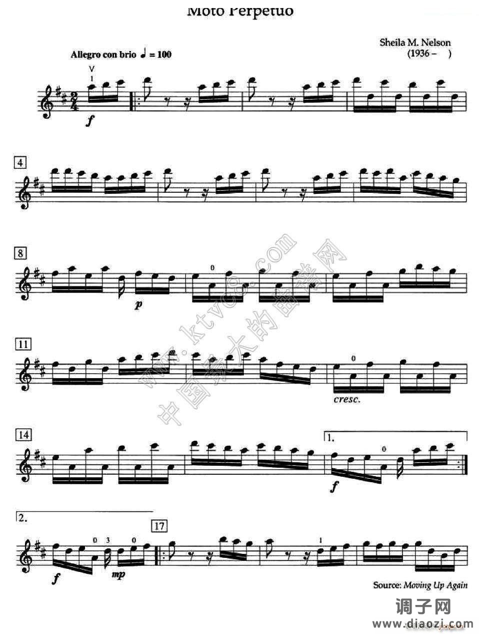 Moto Perpetuo （加拿大小提琴考级 第四级）