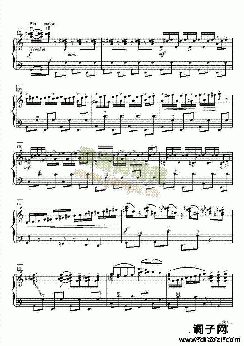 十级乐曲《匈牙利舞曲第5号》 键盘类 手风琴