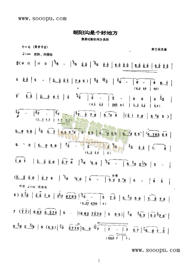 朝阳沟是个好地方 民乐类 唢呐