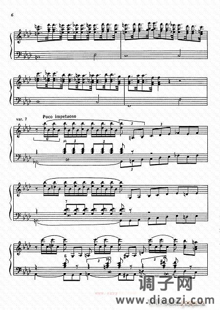 帕萨卡里亚 柴金曲1-6-手风琴