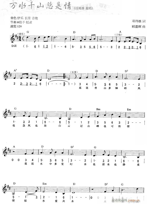 万水千山总是情( 唱)1