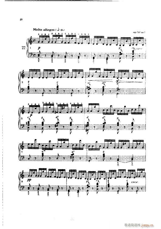 车尔尼手风琴练习曲集 Ⅲ