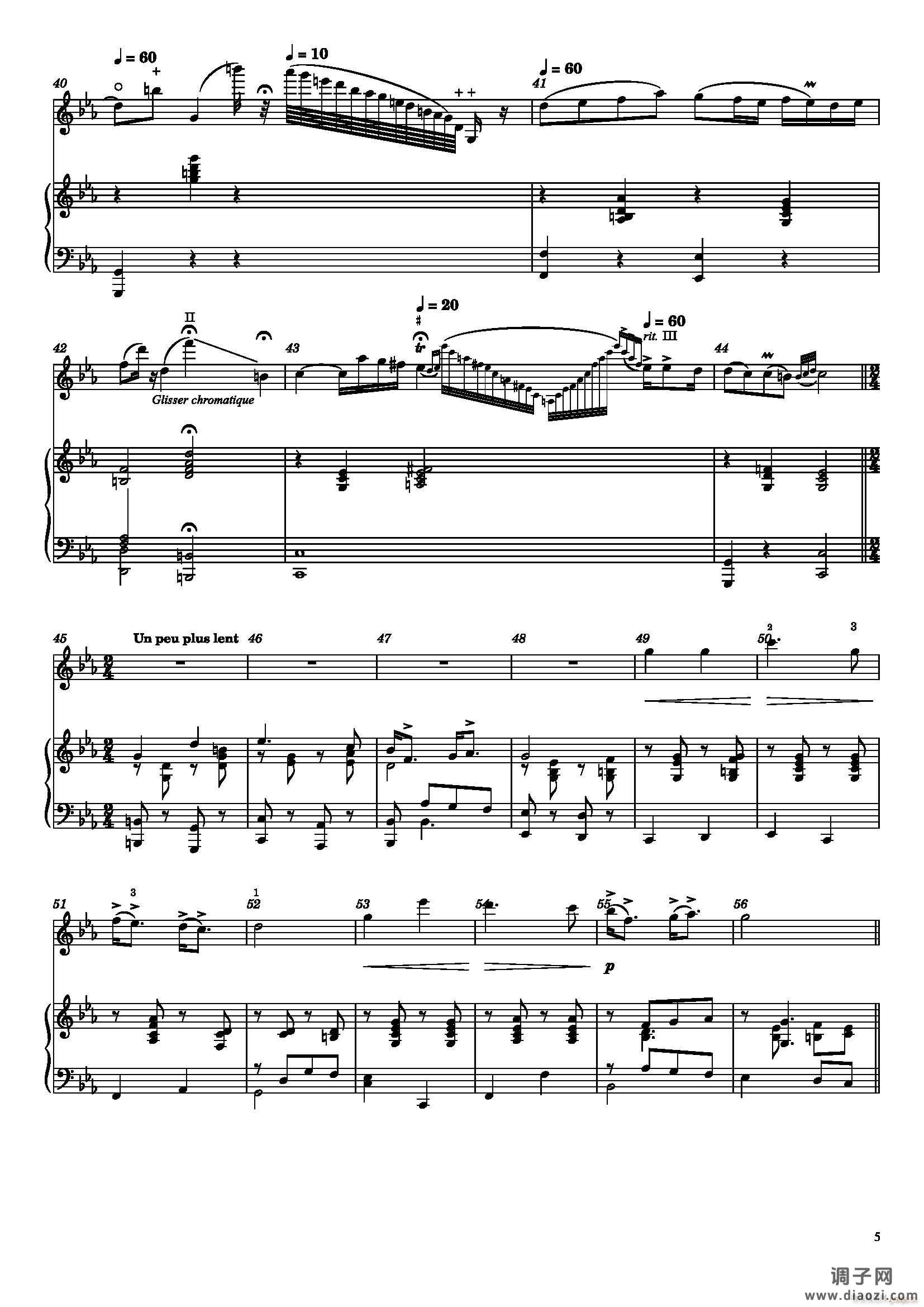 萨拉萨蒂 流浪者之歌（小提琴、钢琴）