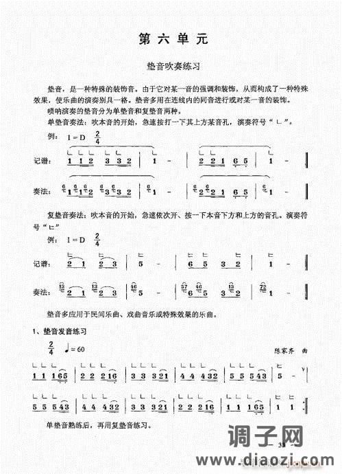 简捷实用唢呐教程  （上册）21-40