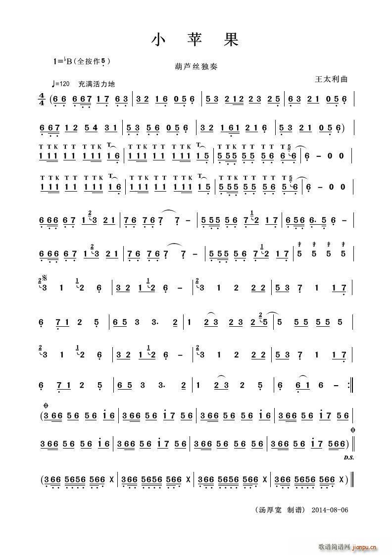 小苹果（葫芦丝独奏）